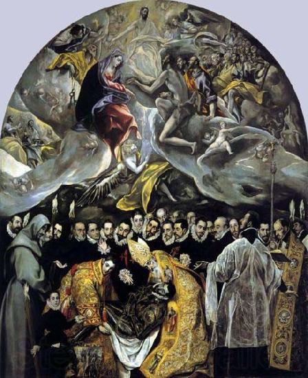 El Greco The Burial of the Count of Orgaz Norge oil painting art